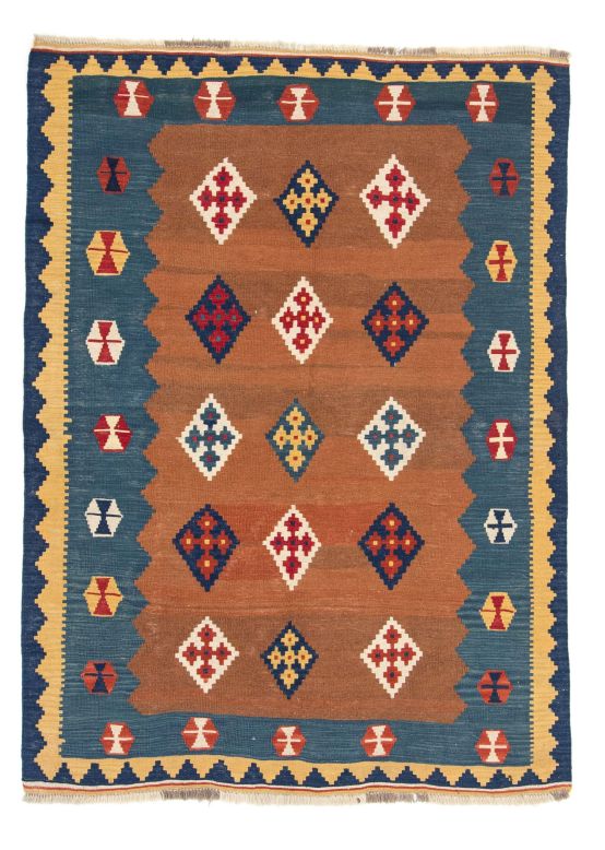 Vloerkleed Plat Geweven Kilim Qashqai